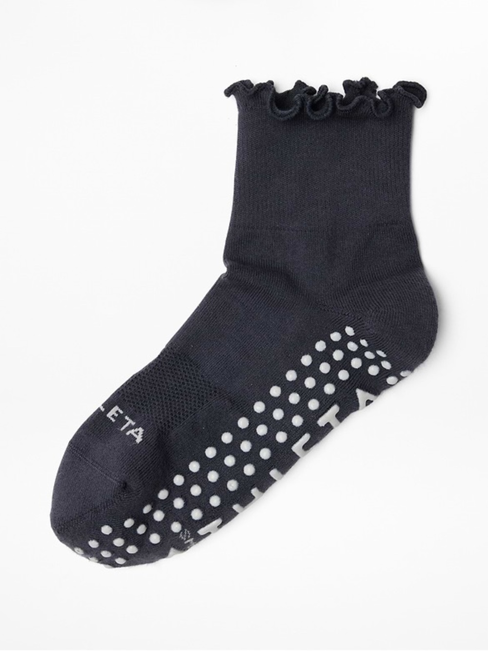 Athleta Women's Grip Socks with Ruffle Trim, M/L